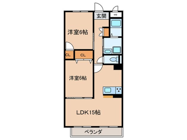 ドミ－ル栄の物件間取画像